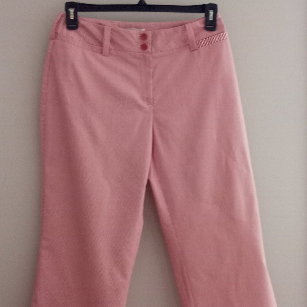 'MARCELL PICARDI' Fine Pinstripe Pant Red/White Size 10 EUC